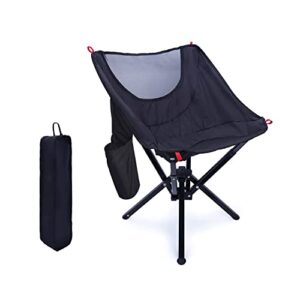 closed loop trading portable compact quick setup outdoor camping chair (black)