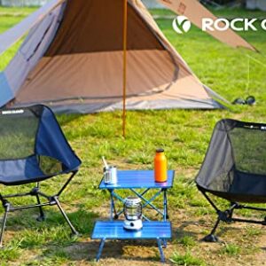 ROCK CLOUD Portable Camping Chair Ultralight Folding Chairs Outdoor for Camp Hiking Backpacking Lawn Beach Sports, Grey