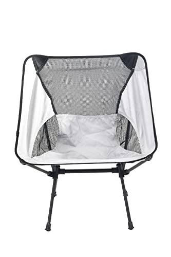 Lightweight Portable Folding Camping Chair Compact Beach Camp Chairs for Adults Foldable Backpacking Chair Outdoor Chair for Camping Hiking Lawn Picnic Outside Travel (Grey)