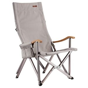 iceco hi1600 camping chairs for adults, 600 lbs high-back folding chair heavy duty reclining chair, portable lounge chairs with shoulder strap for outdoor, patio, living room, 10 year warranty