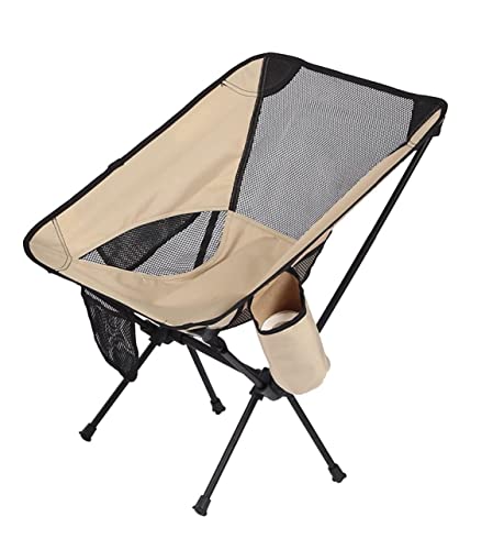 UTOQIA Camping Chair Camp Chair Outdoor Aluminum Alloy Folding Chair Portable Beach Ultralight Fishing Stool Lightweight Compact Camping Backpack Chairs Folding Chairs Outdoor Fishing Chair