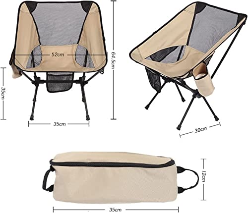 UTOQIA Camping Chair Camp Chair Outdoor Aluminum Alloy Folding Chair Portable Beach Ultralight Fishing Stool Lightweight Compact Camping Backpack Chairs Folding Chairs Outdoor Fishing Chair