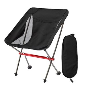 hudefy 1 pcs outdoor thickened aluminum alloy fold chair ultra-light camping portable chair camp chair tool