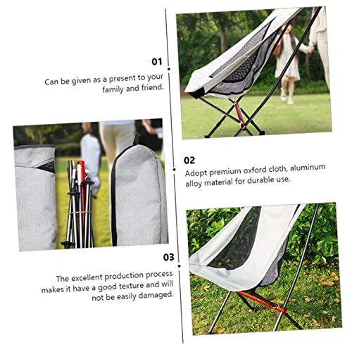 BESPORTBLE 1pc Aluminum Alloy Moon Chair Barstool Chairs Portable Folding Chairs Foldable Chairs Outdoor Camping Chair Foldable Portable Beach Chair Back Support Camping Chair Beach Stool