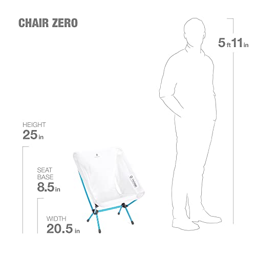 Helinox Chair Zero Ultralight Compact Camping Chair, White