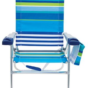 Rio Beach Big Boy 4-Position 13 High Seat Backpack Beach or Camping Folding Chair & Rio Beach 17 Extended Height 4 Position Folding Beach Chair