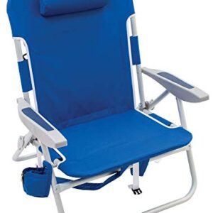 Rio Beach Big Boy 4-Position 13 High Seat Backpack Beach or Camping Folding Chair & Rio Beach 17 Extended Height 4 Position Folding Beach Chair