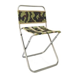 CHENGHUIXIN Folding Chair Portable Ultra Light Aluminum Alloy Back Fishing Chair Folding Stool Folding Chair Stool