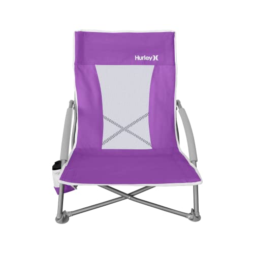 Hurley Low Sling Chair, One Size, Violet & Coleman Camping Chair | Lightweight Utopia Breeze Beach Chair | Outdoor Chair with Low Profile