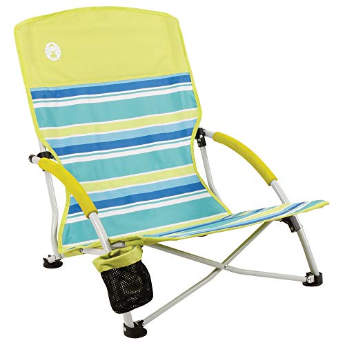 Hurley Low Sling Chair, One Size, Violet & Coleman Camping Chair | Lightweight Utopia Breeze Beach Chair | Outdoor Chair with Low Profile