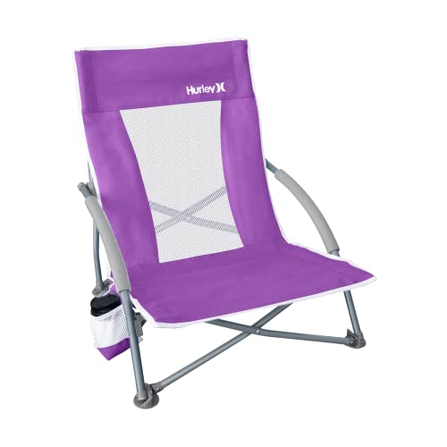 Hurley Low Sling Chair, One Size, Violet & Coleman Camping Chair | Lightweight Utopia Breeze Beach Chair | Outdoor Chair with Low Profile