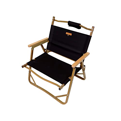 スモア(S'more) Alumi Folding Armchair Chair, Free, Black