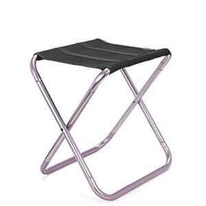 chenghuixin outdoor fishing chair portable lightweight chair camping picnic fishing hiking beach folding chair 7075 aluminum alloy (color : silver, size : free)