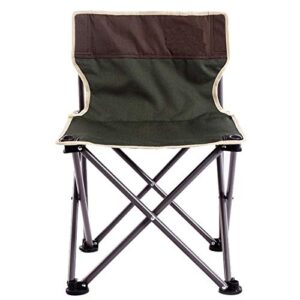 chenghuixin outdoor portable leisure folding chair thick aluminum fishing chair beach barbecue camping chair self-driving chair (color : green, size : free)