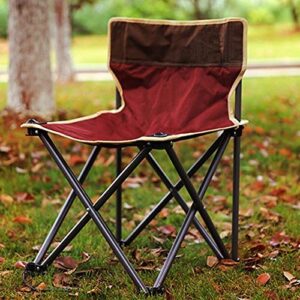 CHENGHUIXIN Outdoor Portable Leisure Folding Chair Thick Aluminum Fishing Chair Beach Barbecue Camping Chair Self-Driving Chair (Color : Green, Size : Free)