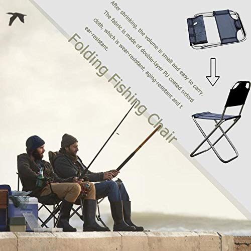 CHENGHUIXIN Outdoor Folding Chair Aluminum Alloy Fishing Camping Chair BBQ Stool Folding Stool Portable Picnic Travel Chair