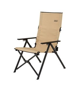 coleman 2000032523 ray chair, beige (amazon exclusive color), 3 levels of reclining, foldable, high back