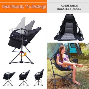 WGOS Beach Chair, Beach Chair and Umbrella, Backpack Beach Chair Beach Chair for Adults with Umbrella and Cooler+Hammock Camping Chair, Swing Chair, Swing Camping Chair, Adjustable Back Portable