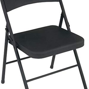 Cosco Black, Steel Folding Chair, 4 Pack