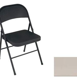 Cosco Black, Steel Folding Chair, 4 Pack