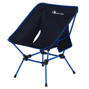 MOON LENCE Backpacking Chair Outdoor Camping Chair Compact Portable Folding Chairs with Side Pockets Packable Lightweight Heavy Duty for Camping Backpacking Hiking …