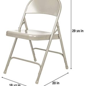OEF Furnishings (4 Pack), Grey Heavy Duty Steel Folding Chair