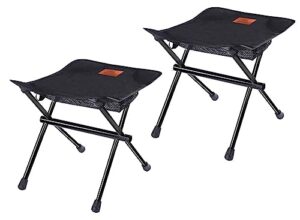 anyoker camping chair, portable folding chair, beach chair, lightweight hiking chair,compact chair（black/2pack）