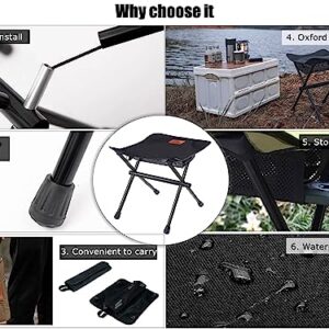 AnYoker Camping Chair, Portable Folding Chair, Beach Chair, Lightweight Hiking Chair,Compact Chair（Black/2pack）