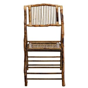 Flash Furniture Bamboo Folding Chairs | Set of 2 Bamboo Wood Folding Chairs