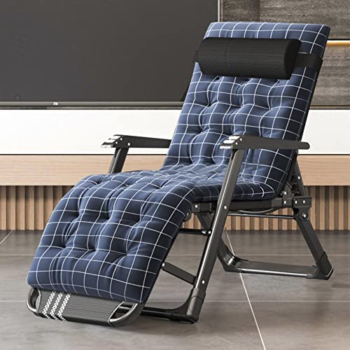 LILYPELLE Folding Outside Chaise Lounge Chair with Mattress, 5 Position Adjustable Patio Folding Lounge Chair Reclining Chairs Perfect for Outside, Sunbathing, Camping, Pool, Beach, Patio