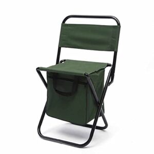 rengu fishing chair, portable oxford cloth folding chair for hiking (green)