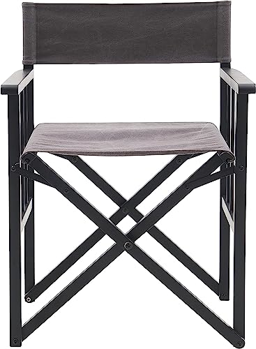 GQHNLUP Folding Beach Chair, Outdoor Camping Chair Modern Comfortable Leisure Folding Chair（Dark Grey）