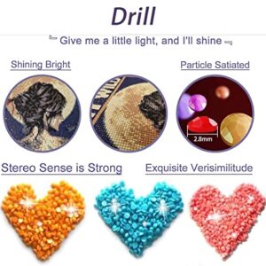 VeGuude Diamond Painting Kits for Adults, Owl 5D Diamond Art Kits, Full Drill DIY Crafts for Adults Home Wall Decor Gift Diamond Dots [11.8x15.7inch]