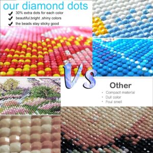 6 Pack Diamond Painting Kits for Adults - Diamond Art Packs Kits for Adults Beginner, DIY Full Drill Diamond Dots Paintings with Diamonds Sets Gem Art and Crafts for Adults Wall Decor 11.8x15.7inch