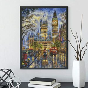 LANDFAIR Diamond Painting Kits - 15x20 inch Round Full Drill Big Ben London Diamond Art Kits for Adults