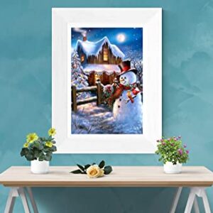 DoMyArt Diamond Painting Kits for Adults, Paint with 5D Crystal Diamonds Art with Accessories Tools(Canvas 15.7 x 11.8 inch) (Christmas Snowman)