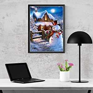 DoMyArt Diamond Painting Kits for Adults, Paint with 5D Crystal Diamonds Art with Accessories Tools(Canvas 15.7 x 11.8 inch) (Christmas Snowman)