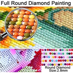 5D Diamond Painting Kits for Adults and Kids, Rhinestone Diamond Arts Kits for Beginners ， DIY 5D Diamond Painting Used for Home Wall Decor Gift Moon Butterfly (14X18 inch)