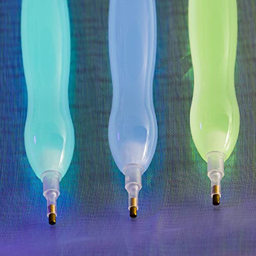 Glow in the Dark Diamond Painting Pen for Diamond Painting Tools and Accessories, Rhinestone Picker Tool Diamond Pen for Quick Stick Pen Diamond Painting Accessories Pens Diamond Art Pens,Yellow Green