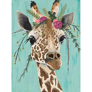 Giraffe Diamond Painting Kits, 5D Diamond Art Kits Full Drill Diamond Painting Kits for Adults Kids Beginner, Painting with Diamonds Arts and Crafts for Adults Home Wall Decor 12X 16 inch