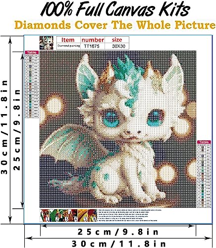 JFYHAB Zodiac Diamond Painting Kits for Adults, Full Drill Chinese Zodiac Diamond Art for Beginners, Round 5D Dragon Paint with Diamonds Pictures Gem Art Painting Kits DIY Adult Crafts Kits 12x12inch