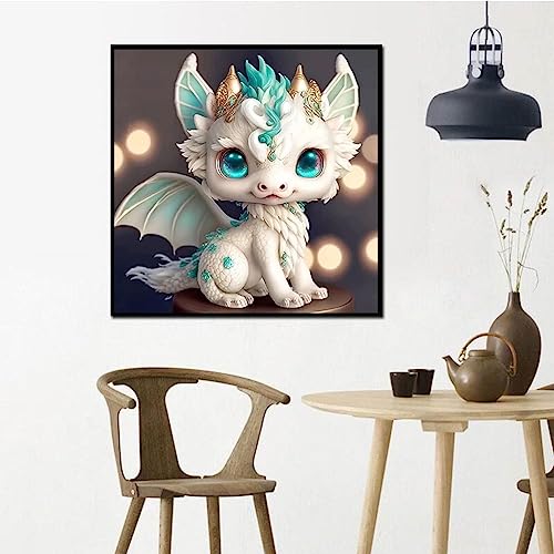 JFYHAB Zodiac Diamond Painting Kits for Adults, Full Drill Chinese Zodiac Diamond Art for Beginners, Round 5D Dragon Paint with Diamonds Pictures Gem Art Painting Kits DIY Adult Crafts Kits 12x12inch