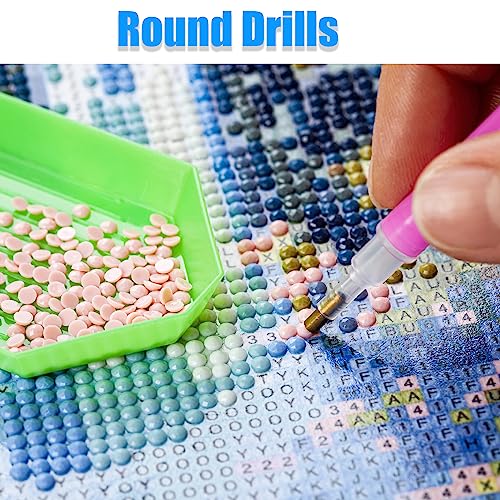 Halloween Diamond Art Painting Kits for Adults - Full Drill Diamond Dots Paintings for Beginners, Round 5D Paint with Diamonds Pictures Gem Art Painting Kits DIY Adult Crafts Kits 13.7x13.7inch