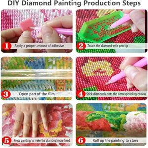 QUITEDEW Diamond Painting Kits for Beginners,5D Diamond Painting for Adults,Lovely Alien Baby Diamond Painting, Diamond Art Alien Baby,Size 16x12inch