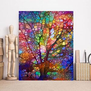 MOOMOH 5D Diamond Painting Kits for Adults - Diamond Art Kits for Adults Kids Beginner,DIY Tree of Life Full Drill Paintings with Diamonds Gem Art for Adults Home Wall Decor Gifts 11.8x15.7inch