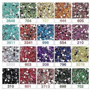 YBUTVY 5D Diamond Painting Beads, 20 Colors 20000 Pcs Round Sparkle Diamond Drill for Replacement for Missing Drills for DIY Crafts, 1000pcs Per Bag