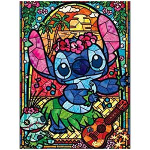 hkejoi stitch diamond painting kits for adults,stitch diamond art kits,diy 5d stitch gem art kits for adults & kids,home wall decor and gifts 12x16in