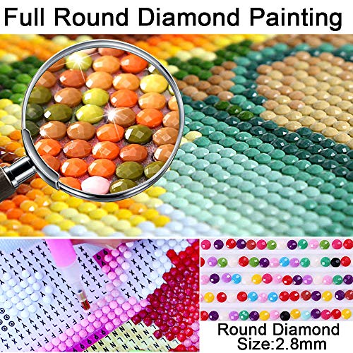 Father's Day Gift, Diamond Painting Kits for Adults, 5D Diamond Painting Jesus Diamond Art DIY Round Full Diamond Mosaic Kit Craft 12" x 16" Don't be Afraid, Just Have Faith