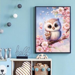 KICHANG Owl Diamond Painting Kits,DIY Diamond Art Kits for Adults,5D Diamond Painting Diamond Art with Full Drill Round Diamonds,Diamond Dots Diamond Art Kits for Home Wall Decor Gifts-12X16inch