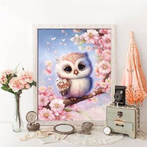 KICHANG Owl Diamond Painting Kits,DIY Diamond Art Kits for Adults,5D Diamond Painting Diamond Art with Full Drill Round Diamonds,Diamond Dots Diamond Art Kits for Home Wall Decor Gifts-12X16inch